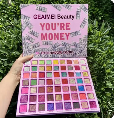 63 colors Eye shadow palette High quality Long Lasting High pigmentation Water proof make up kit