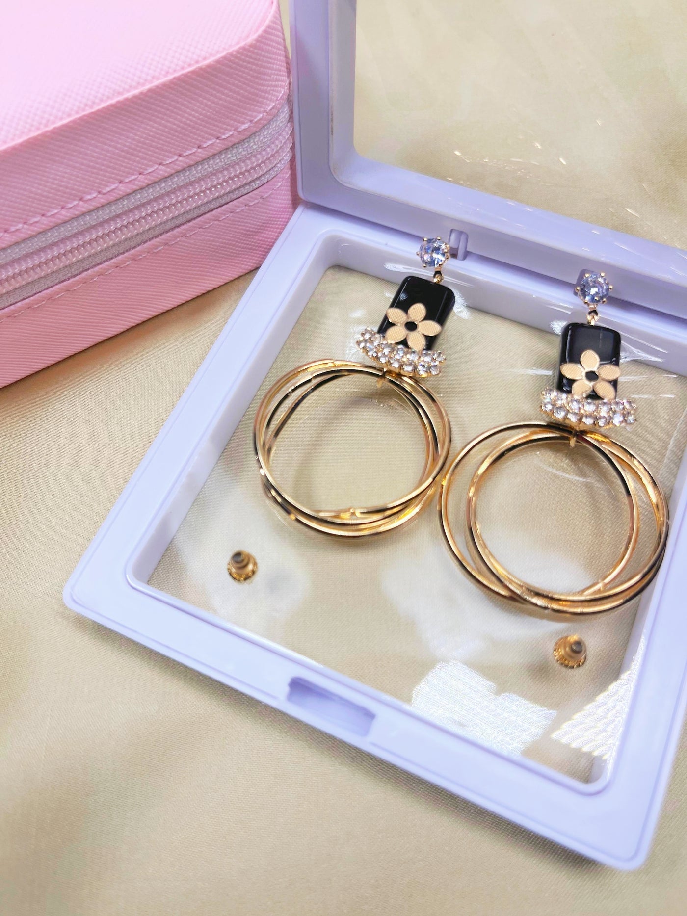 New Style Pearl Drop Earrings for Women Crystal long Tassel Antique Earrings For Girl