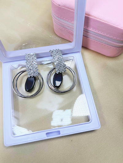 New Style Pearl Drop Earrings for Women Crystal long Tassel Antique Earrings For Girl