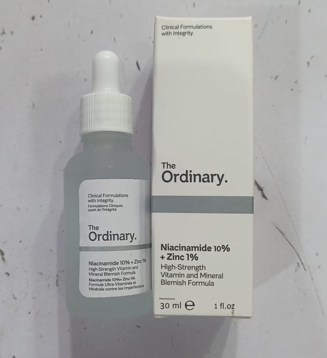 The Ordinary Niacinamide 10% + Zinc 1 % - 30ml |Oil Control, Pore Minimizing & Blemish Solution Serum