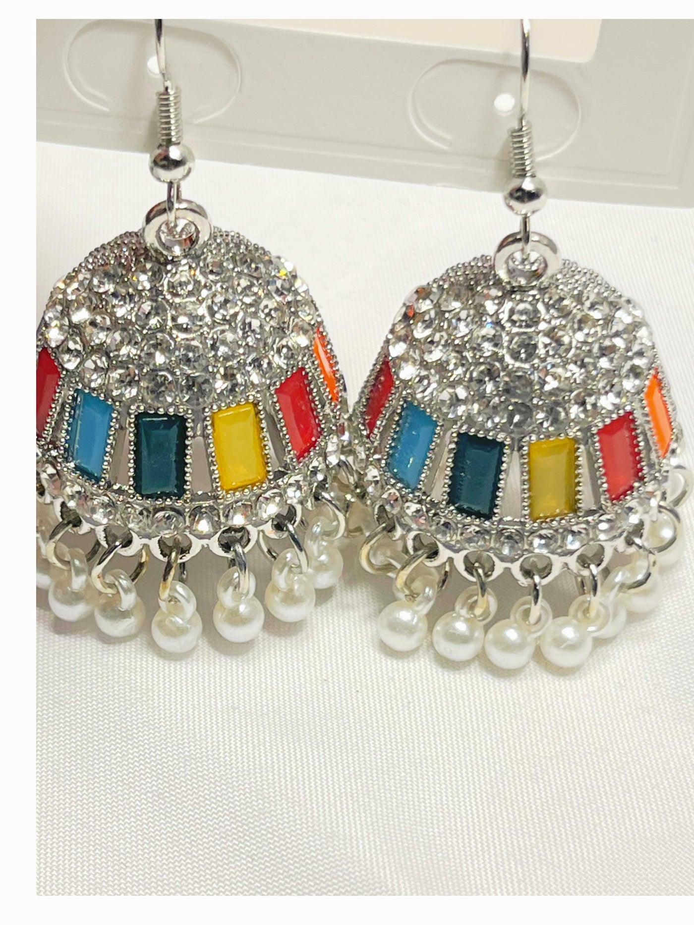 Elegant Red Jhumka Earrings
