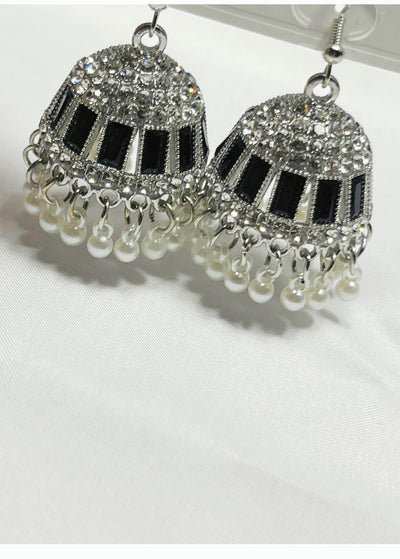 Elegant Red Jhumka Earrings