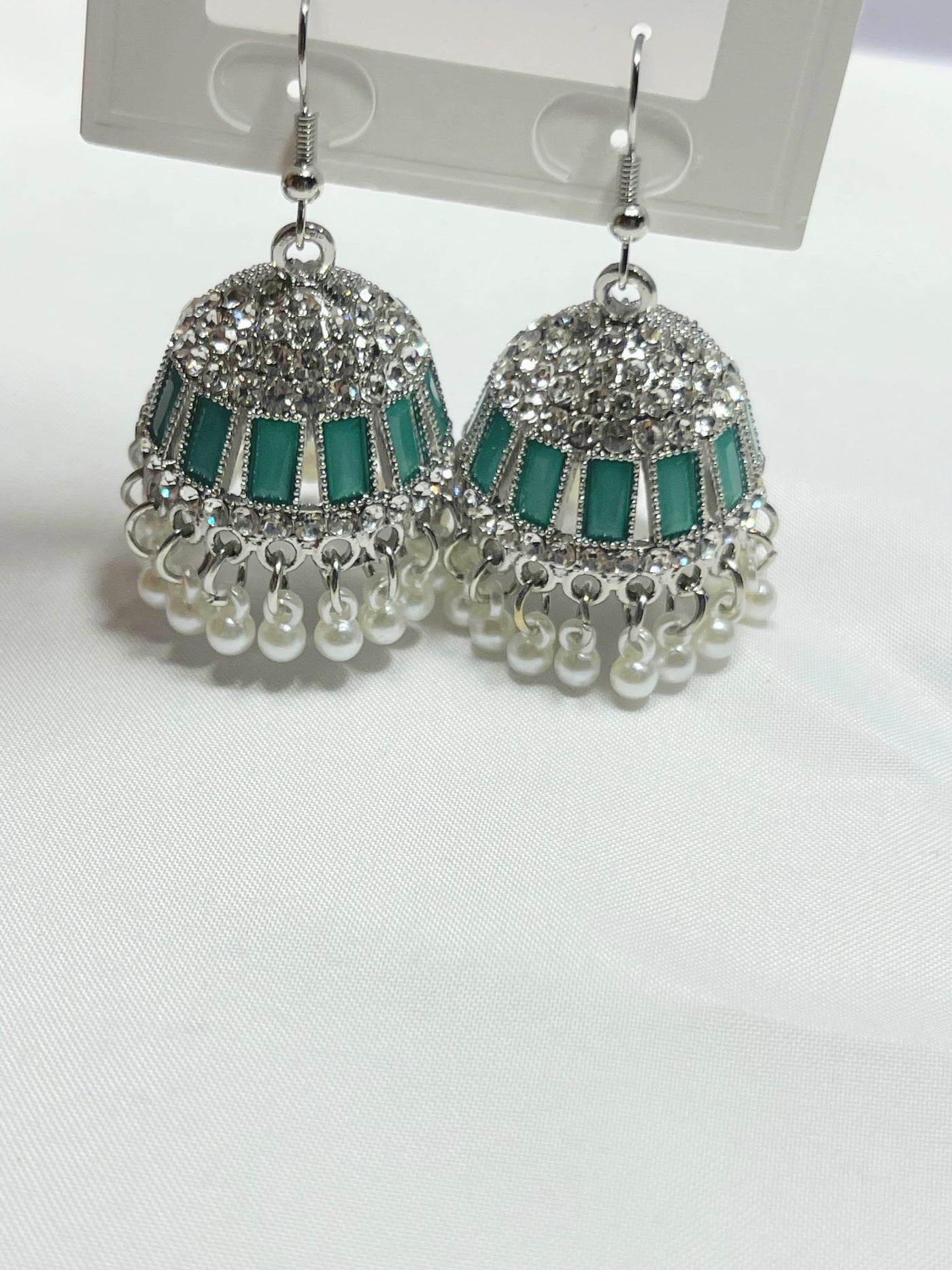 Elegant Red Jhumka Earrings
