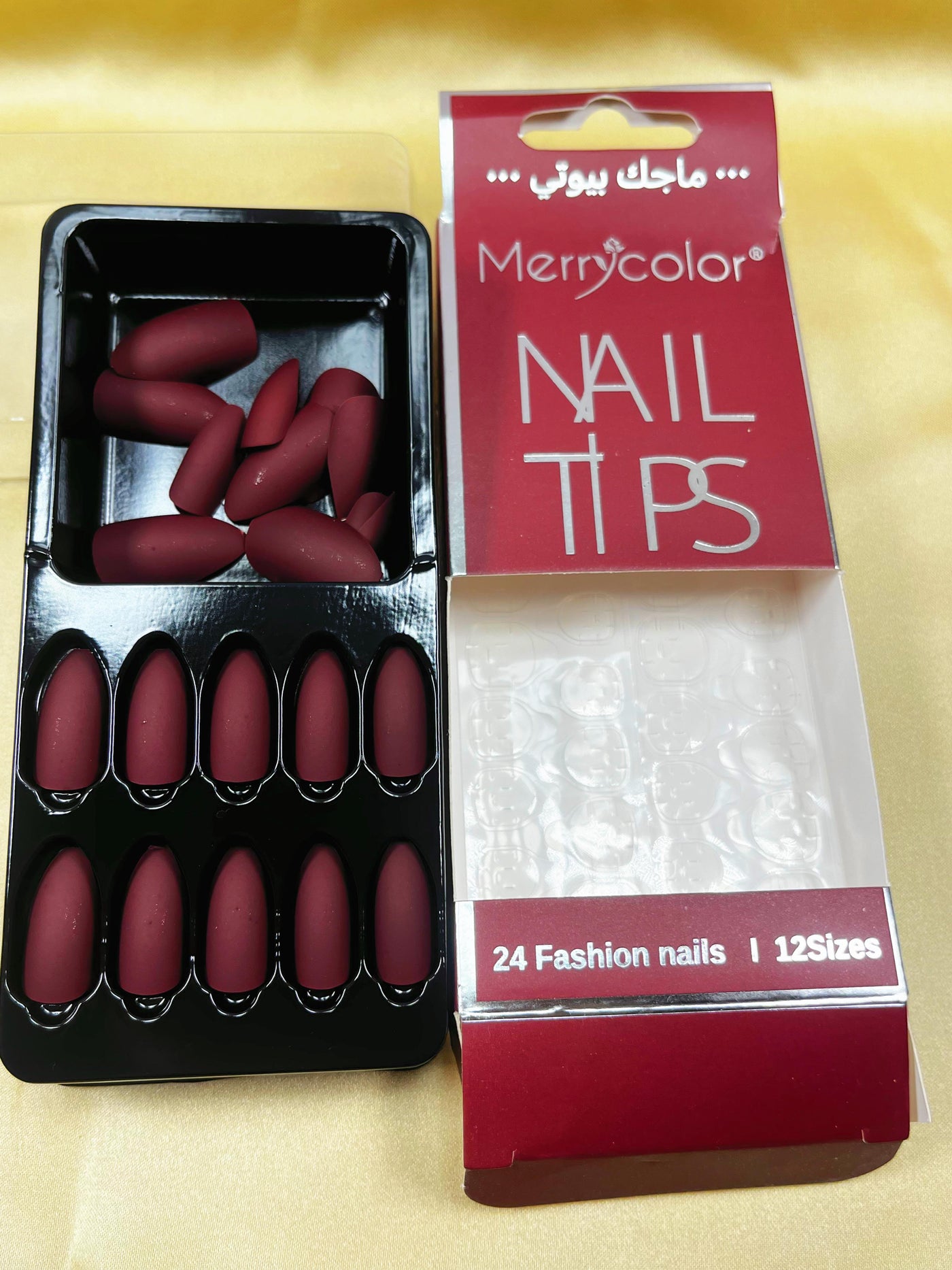 SUMMER 24 pcs Fake Nails Matte Frosted Long T Short T Strip Fake Nail Patch Ballet Wear Nail Art