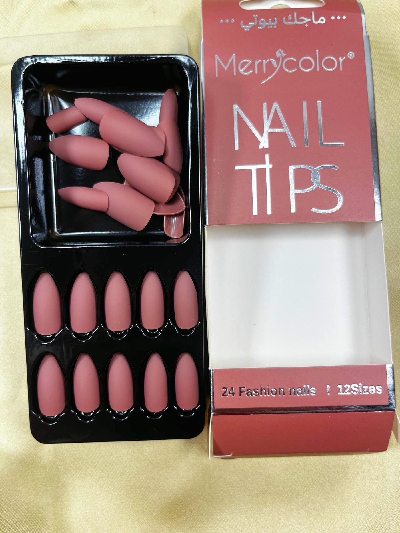 SUMMER 24 pcs Fake Nails Matte Frosted Long T Short T Strip Fake Nail Patch Ballet Wear Nail Art