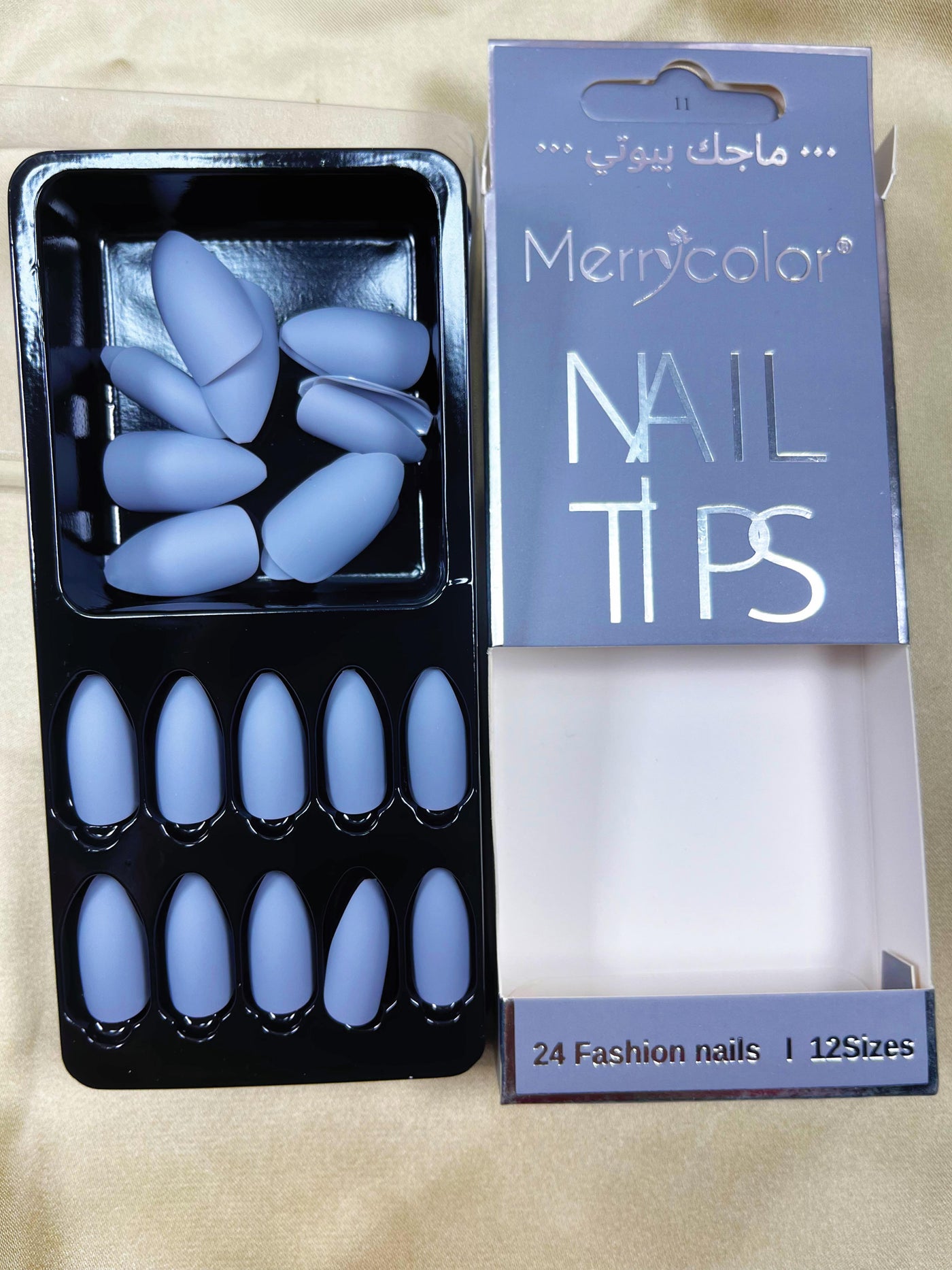 SUMMER 24 pcs Fake Nails Matte Frosted Long T Short T Strip Fake Nail Patch Ballet Wear Nail Art