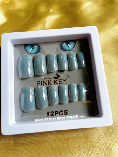 Dark Red Cat eye nails | Daily wear Press on nails