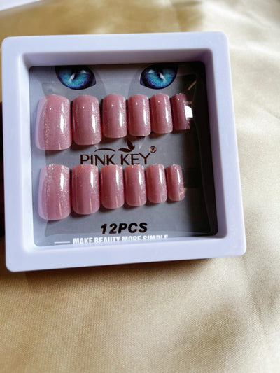 Dark Red Cat eye nails | Daily wear Press on nails